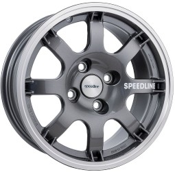 Jante Speedline PTS 15" Antracite Com Rebordo Polido